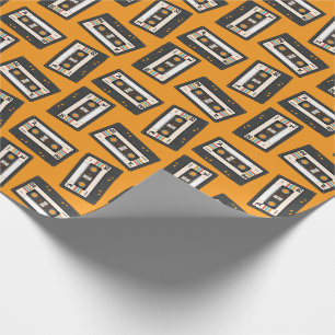 Geburtstagsparty von Retro 80's Cassette Tape Musi Geschenkpapier