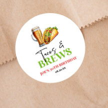 Geburtstagsparty von Tacos und Brauereiglas