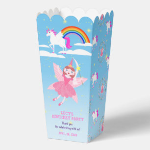 Geburtstagsparty von Unicorn und Fairy Magic Geschenkschachtel