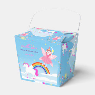 Geburtstagsparty von Unicorn und Fairy Magic Geschenkschachtel