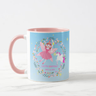 Geburtstagsparty von Unicorn und Fairy Magic Tasse