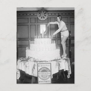 Geburtstagsparty von Vaudeville: 1926 Postkarte