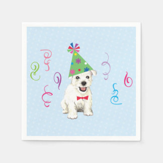 Geburtstagsparty Westie Napkins Serviette