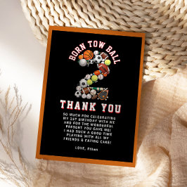 Geburtstagsparty zum 2. Geburtstag für Jungen mit  Dankeskarte