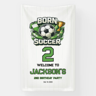 Geburtstagsparty zum 2. Geburtstag Fußball Sport T Banner