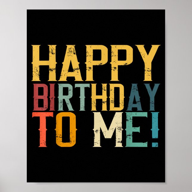 Geburtstagsparty zum Geburtstag von mir Poster (Vorne)