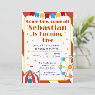 Geburtstagsparty zum klassischen Karneval Einladung