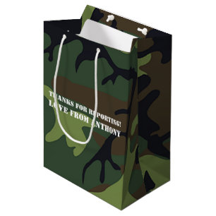 Geburtstagsparty zum Thema Armee Mittlere Geschenktüte