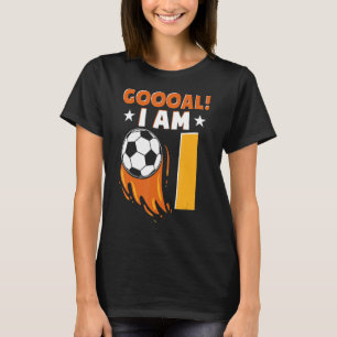 Geburtstagsparty zum Thema Fußball Geburtstag 1 Ja T-Shirt