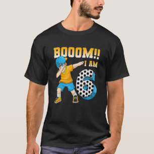 Geburtstagsparty zum Thema Fußball Geburtstag 6 Ja T-Shirt