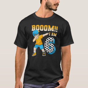 Geburtstagsparty zum Thema Fußball Geburtstag 6 Ja T-Shirt