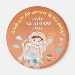 Geburtstagsparty zum Thema "Mars Astronautenjunge" Magnet