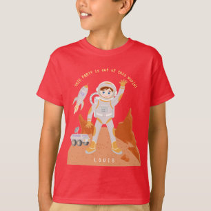 Geburtstagsparty zum Thema "Mars Astronautenjunge" T-Shirt