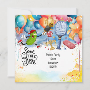 Geburtstagsparty zum Thema Pickleball Einladung