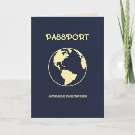 Geburtstagsparty zum Thema Retro Passport Einladung