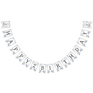 Geburtstagsparty zum Thema "Zwei Wildwolf" Wimpelkette