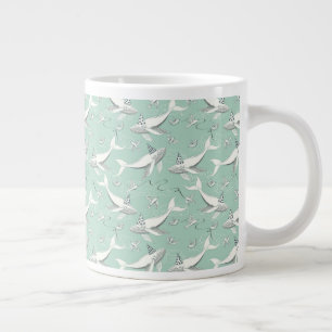 Geburtstagsparuster von Wal Jumbo-Tasse
