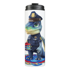 Geburtstagspatrouillen-Alligator Thermosbecher