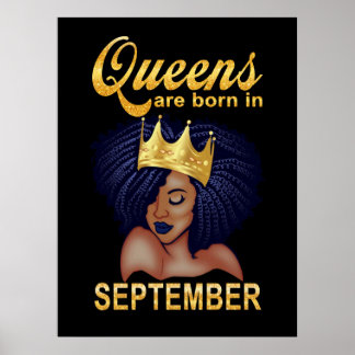 Geburtstagspenden | Königinnen sind im September G Poster