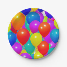 Geburtstagsplatte mit Balloondesign