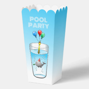 Geburtstagspoolparty Geschenkschachtel