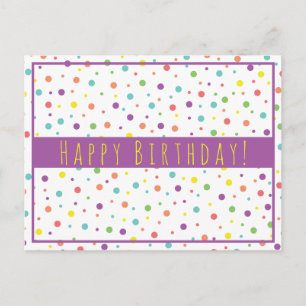 Geburtstagspunkte Alles Gute zum Geburtstag Postkarte