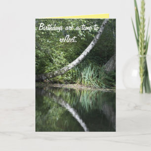 Geburtstagsreflexion Karte