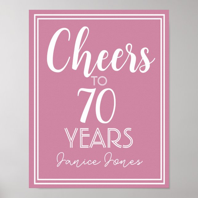 Geburtstagsrente ändern die Anzahl Poster (Vorne)