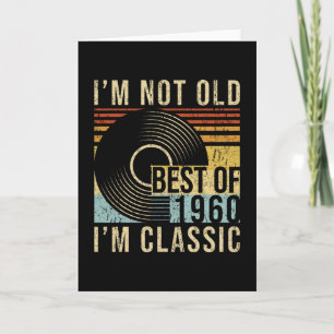 Geburtstagsrückro Best of 1960er Karte