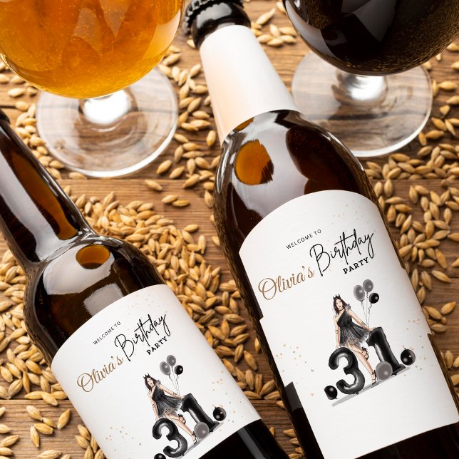 Geburtstagsschild, Begrüßungsschild, 31. Geburtsta Weinetikett (Von Creator hochgeladen)
