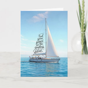 Geburtstagssegelboot mit einem inspirierenden Zita Karte