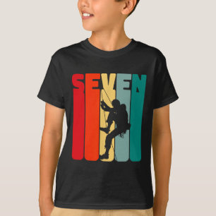 Geburtstagsshirt 7 Jahre Klettern 7. Geburtstag Ju T-Shirt