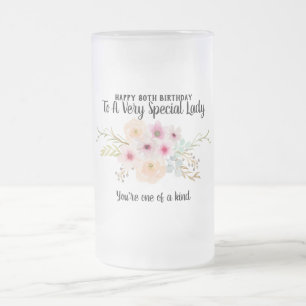 GeburtstagsSpecial Lady Eine Kind-Blume Mattglas Bierglas