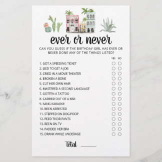 Geburtstagsspiel oder Niemals Geburtstagsparty