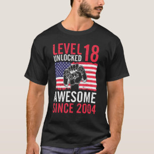 Geburtstagsspiel Stufe 18 Jahre alt Unverschlossen T-Shirt