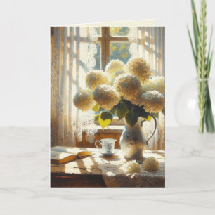 Geburtstagsstrauß Vintage Hydrangea Karte