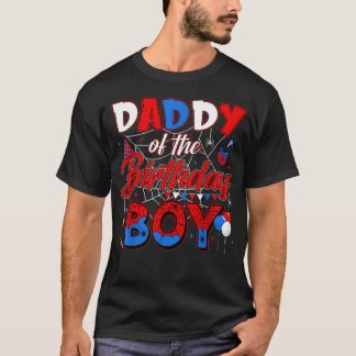 Geburtstagsthem Papa der Geburtstags Spinne T-Shirt