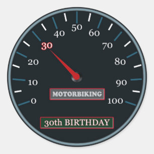 Geburtstagsticker Runder Aufkleber