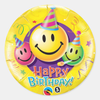 Geburtstagsticker Runder Aufkleber