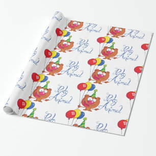 Geburtstagstier Geschenkpapier