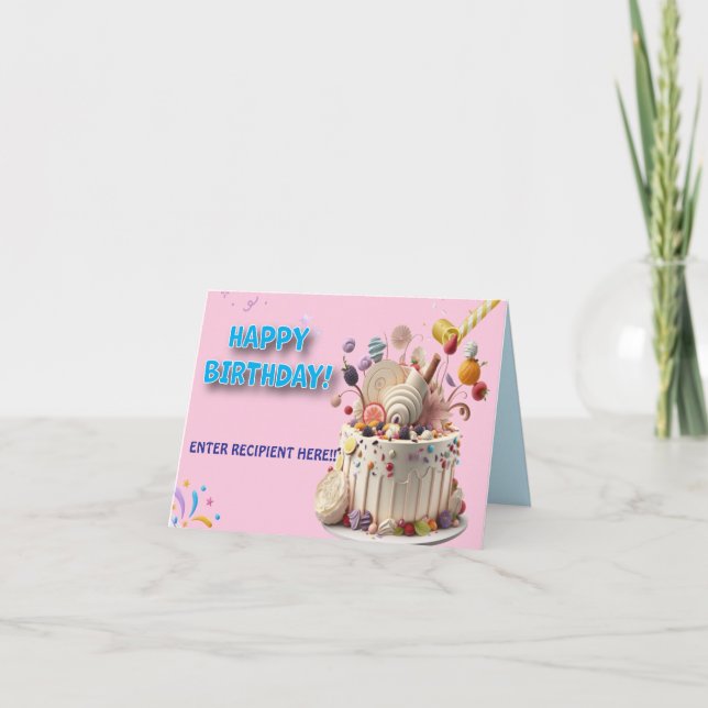 Geburtstagstoast Dankeskarte (Vorderseite)