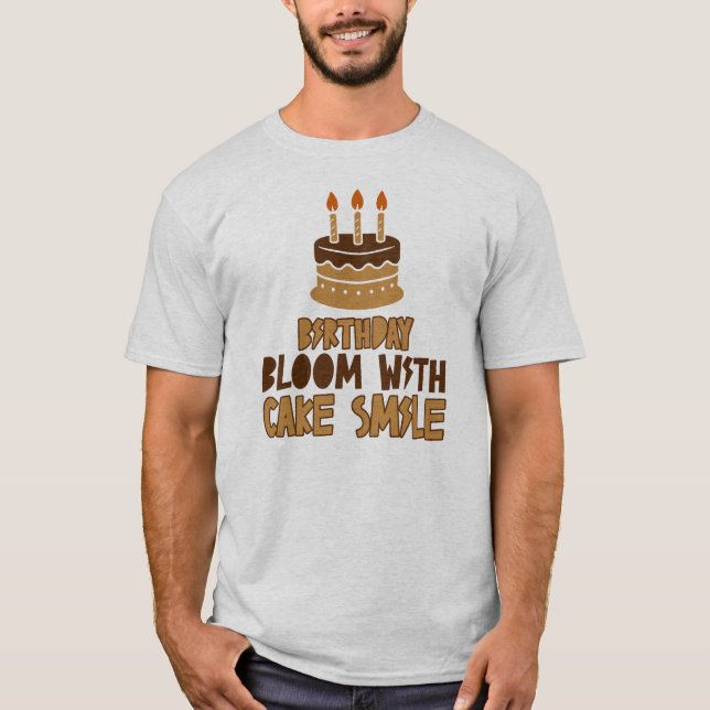 Geburtstagstorten-Wonne-Design T-Shirt (Vorderseite)