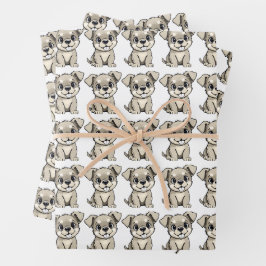 Geburtstagsverpackungen für Haustiere und Kinder Geschenkpapier Set