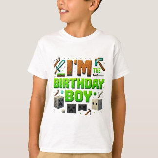 Geburtstagsvideo Gamer Pixel Zahl Ich bin der Gebu T-Shirt