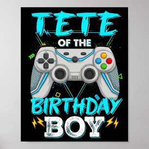 Geburtstagsvideo-Spiel-Tete des Geburtstagsjungen Poster