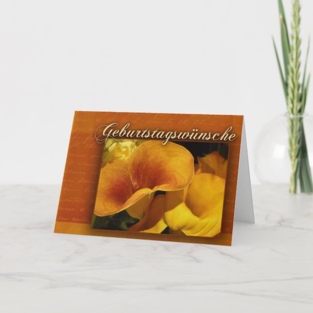 geburtstagswnsche - German Happy Birthday Karte (Vorderseite)