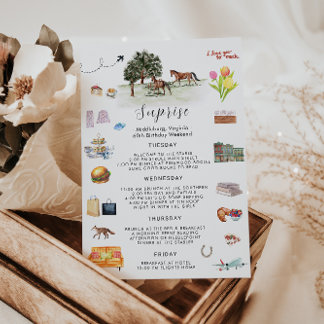 Geburtstagswochenende | Reittiere Einladung