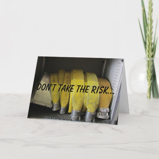 Geburtstagswünsche des Feuerwehrmanns Karte (Vorderseite)