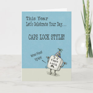 Geburtstagswünsche, Feststelltaste Karte