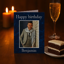 Geburtstagswünsche für ihn Foto Karte